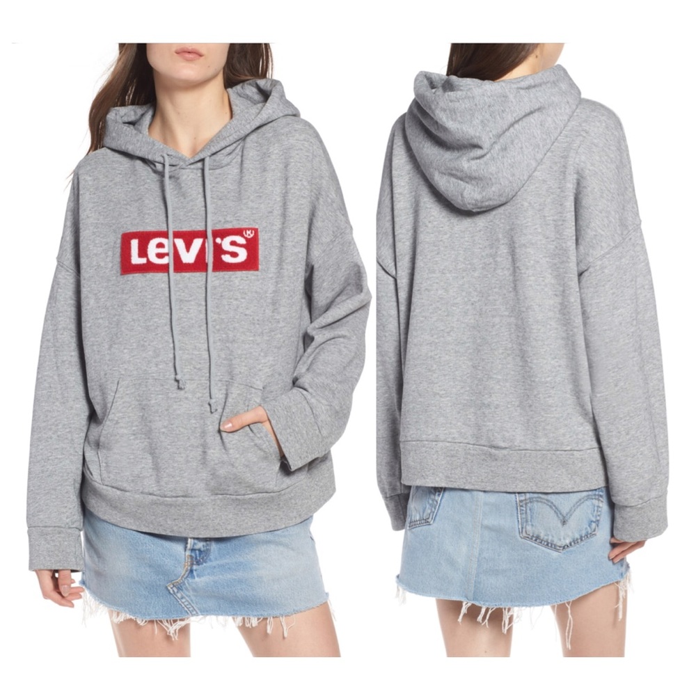 LEVI'S women’s Logo Patch Oversize Hoodie